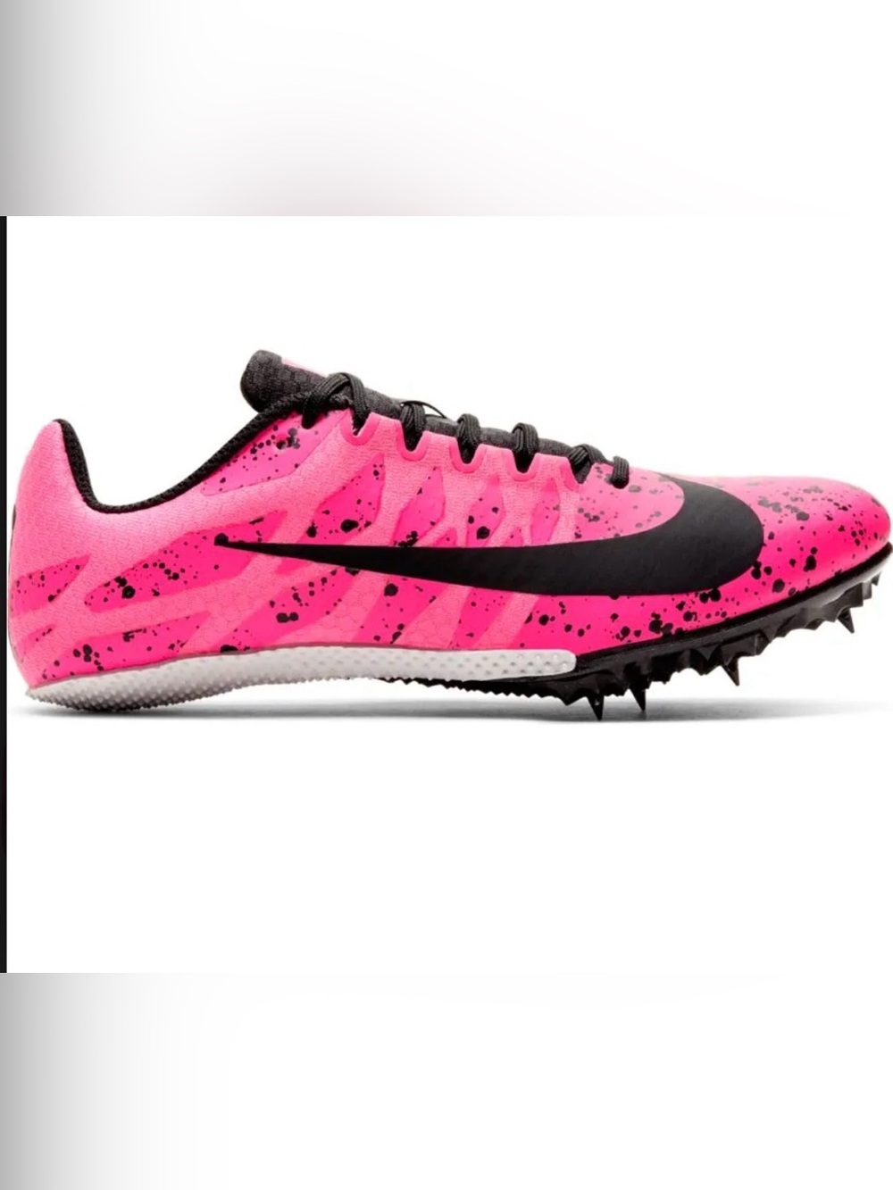 Nike Women’s Zoom Rival S Pink and Black Sprint Spike Size 8.5